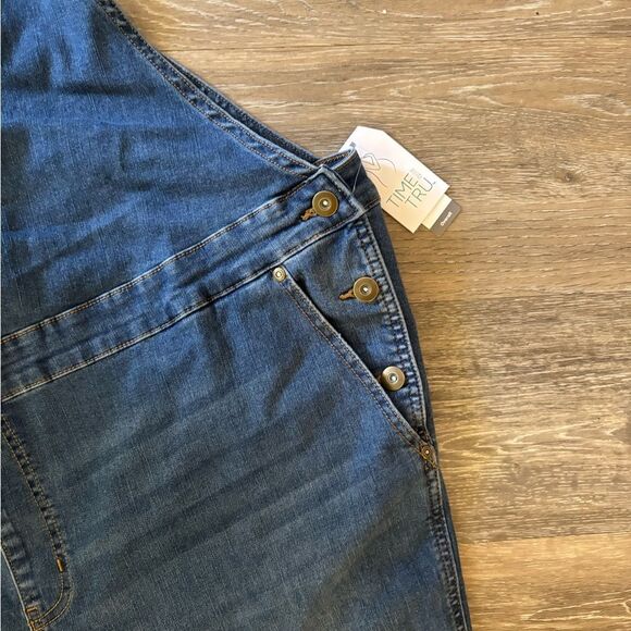 Women's Maternity Denim Overalls Sz XL - Picture 2 of 6